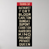 PCC Streetcar Rollsign (IKEA Frame Sized) Poster (Vorne)