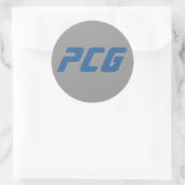 PCG RUNDER AUFKLEBER (Tasche)