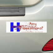PCGW Autoaufkleber #HillaryAnyQuestions Hillary (Auf Auto)