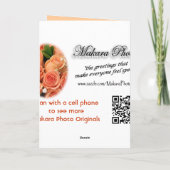 Pch Rose Whirl - Jederzeit anpassen Karte (Rückseite)