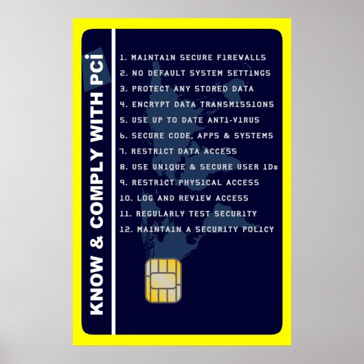 PCI Security Awareness Poster (Vorne)