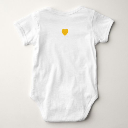 pcog baby bodysuit WHISPY GOLD CIR words+scripture Baby Strampler (Rückseite)