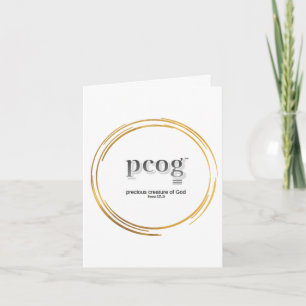 pcog WHISPERNDES GOLD CIRS leer innen; Wörter, Sch Karte