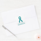 PCOS Advocate White Square Aufkleber (Umschlag)