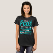 PCOS Awareness Ovary Syndrome PCOS Ribbon T-Shirt (Vorne ganz)