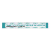 PCOS Awareness Pattern Ribbon Ripsband (Vorderseite)