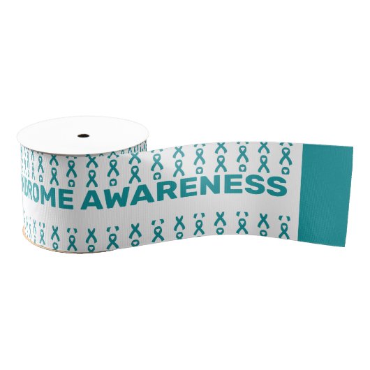 PCOS Awareness Pattern Ribbon Ripsband (Spule)