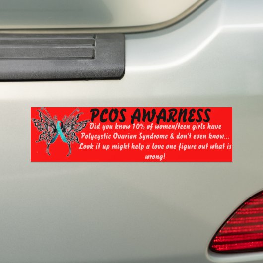 PCOS AWARNESS AUTOAUFKLEBER (Auf Auto)
