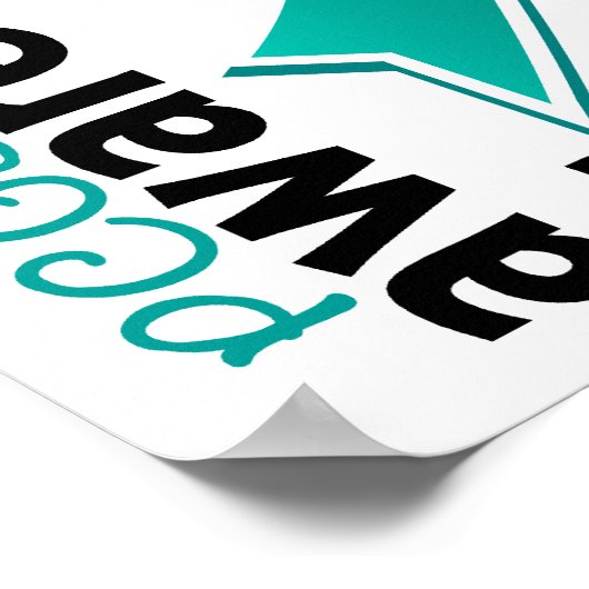 PCOS Bewusstsein 5 Polyzystisches Ovarialsyndrom Poster (Ecke)