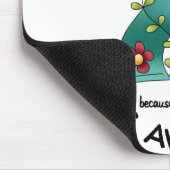 PCOS Blumen-Band Mousepad (Ecke)