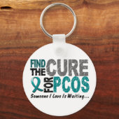 PCOS finden die Heilung Schlüsselanhänger (Vorderseite)