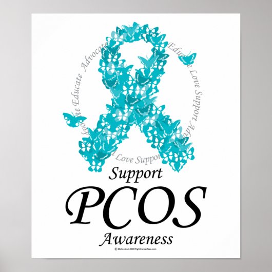 PCOS-Flachband von Schmetterlingen Poster (Vorne)