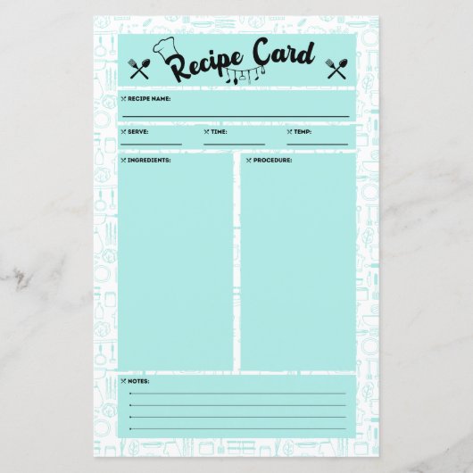 PCOS Friendly Recipe Card (Vorderseite)