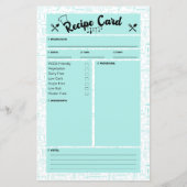 PCOS Friendly Recipe Card (Vorderseite)