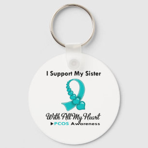 PCOS Ich unterstütze meine Schwester Schlüsselanhänger