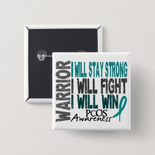 PCOS Krieger Button (Vorne & Hinten)
