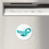 PCOS Survivor Ribbon Magnet (In Situ (Geschirrspüler))