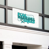 PCOS WARRIORS SQUAD Polyzystisches Ovarialsyndrom Banner (Äußeres Gebäude)