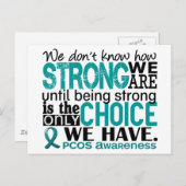 PCOS wie stark wir sind Postkarte (Vorne/Hinten)