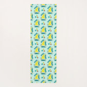 PCOS Yoga Chick Polyzystisches Ovarialsyndrom Aqua Yogamatte (Rückseite)