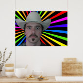 PCowboy-Regenbogenposter Poster (Küche)