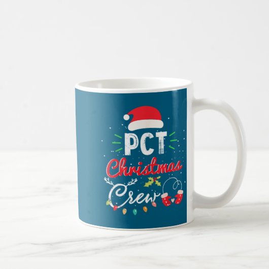 Pct Christmas Crew Fun Patient Care Tech Matching Kaffeetasse (Rechts)
