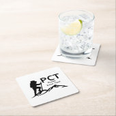 PCT - Pazifischer Wappen Rechteckiger Pappuntersetzer (Vor Ort)