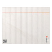 PCTY 8.5 X 11 Editor mit QR-Code Notizblock (Vorderseite)