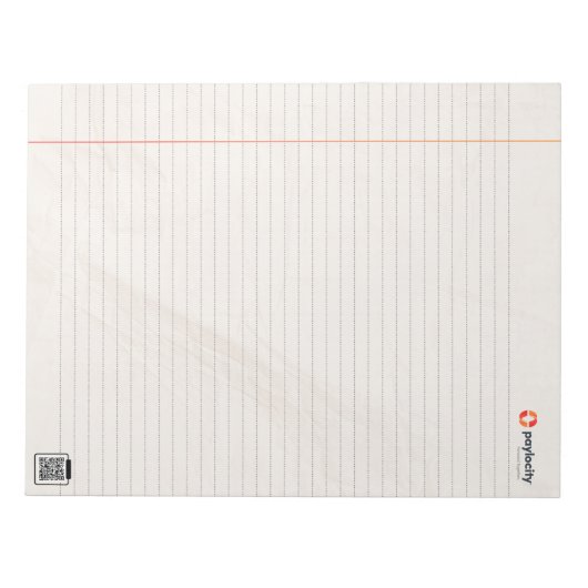 PCTY 8.5 X 11 Notepad Notizblock (Vorderseite)