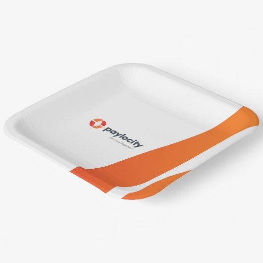 PCTY Paper Teller, 9" Square Paper Plate Pappteller (Gewinkelt)
