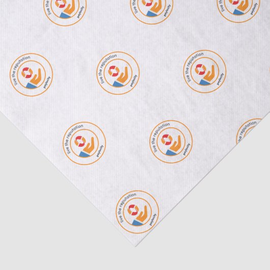 PCTY VALUES Gewebepapier "Live the Reputation" Seidenpapier (Ausschnitt)