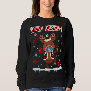 PCU Crew Buffalo Karierte Gesichtsmaske Reindeer N Sweatshirt