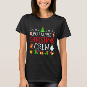 PCU-Krankenschwester Weihnachts-Crew passende Xmas T-Shirt