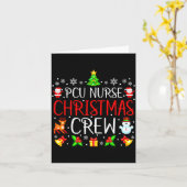 Pcu Nurse Christmas Crew Matching Xmas Karte (Gelbe Blume)
