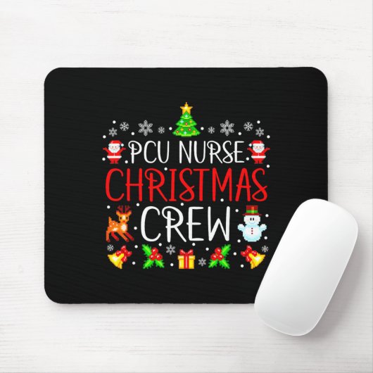 Pcu Nurse Christmas Crew Matching Xmas  Mousepad (Mit Mouse)