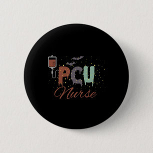 PCU Nurse Halloween Retro Krankenpflege Progressiv Button