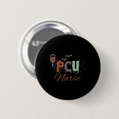 Pcu Nurse Halloween Retro Krankenpflege Progressiv Button (Vorne & Hinten)