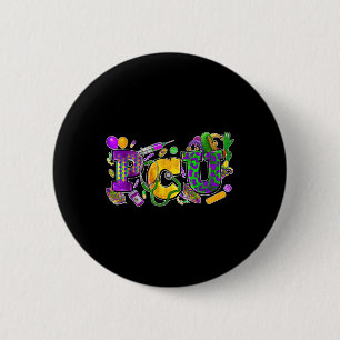 Pcu Nurse Mardi Gras Progressive Care Unit Pflege Button