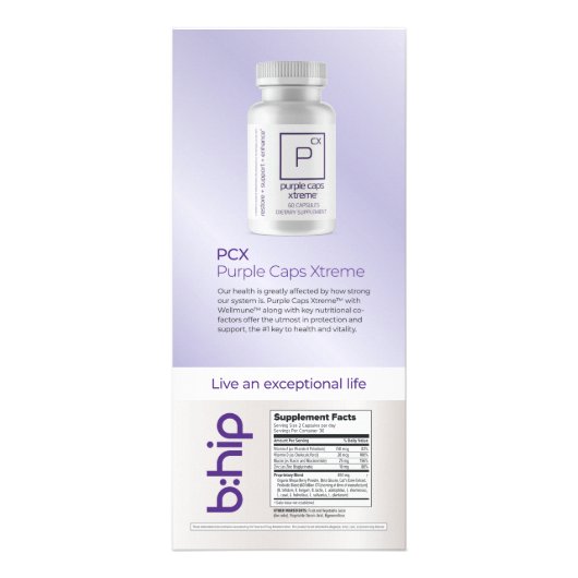 PCX Purple Caps Xtreme Werbekarte (Vorne)