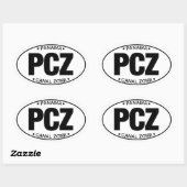 PCZ - Aufkleber für die Panamakanalzone (Blatt)