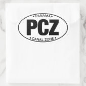 PCZ - Aufkleber für die Panamakanalzone (Tasche)