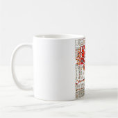 PCZ - Lage der Panamakanale-Zonen mit Mola-Design Kaffeetasse (Links)