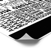 PCZ - Lage des Panamakanals an der Grenze Poster (Ecke)