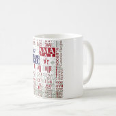 PCZ - Panama Canal Zone Locations mit Farben Kaffeetasse (VorderseiteRechts)