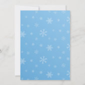 PD Blue Weihnachts Weihnachtsfeier Einladung (Rückseite)