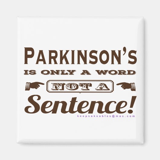 PD ist nur ein Word Brown Magnet (Vorne)