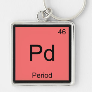 Pd - Period Chemistry Element Symbol Funny T - Shi Schlüsselanhänger