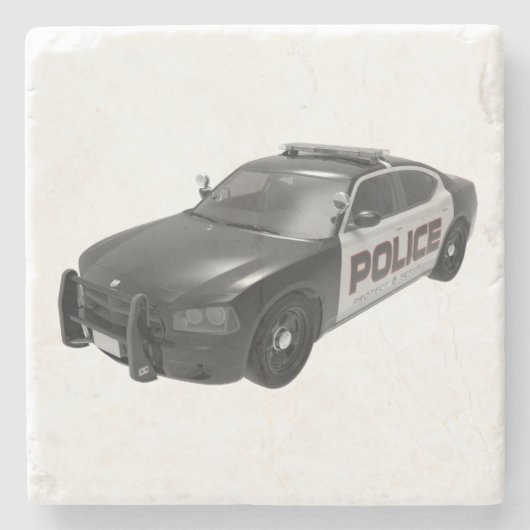 PD Police Academy Grad Graduates Car Steinuntersetzer (Vorderseite)