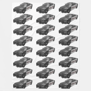 PD Police Law Enforcement Academy Grad Car Fleecedecke