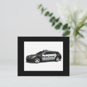 PD Police Law Enforcement Academy Grad Lights CUFF Postkarte (Stehend Vorderseite)